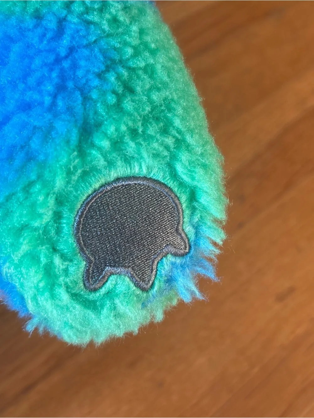 Plush Dino Stuffed Animal in Teal & Blue Russ Hug a Pet Tie Dye